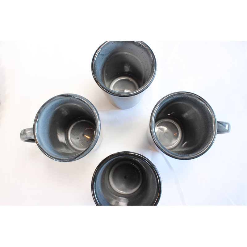 Ensemble de grandes tasses à café en céramique 4 pièces Denali, Ensemble de 4