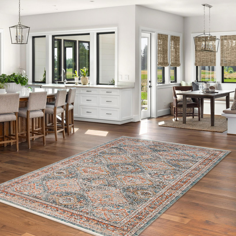 Deundray Oriental Indoor Rug, Rectangle 5'3" x 7'3"