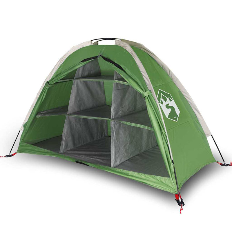 Tente de rangement Vidaxl 9 compartiments vert imperméable, Vert