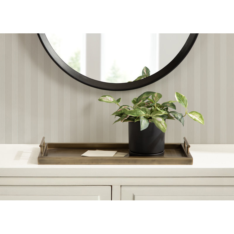 Halsey Decorative Metal Rectangle Tray
