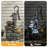 Large Outdoor Fountain with Vintage Pump & Natural Stone Design, Weather-Resistant Resin Water Feature for Patio Yard Garden-816679591