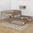 Full XL Over Queen Bunk Bed With Guardrails-411180304