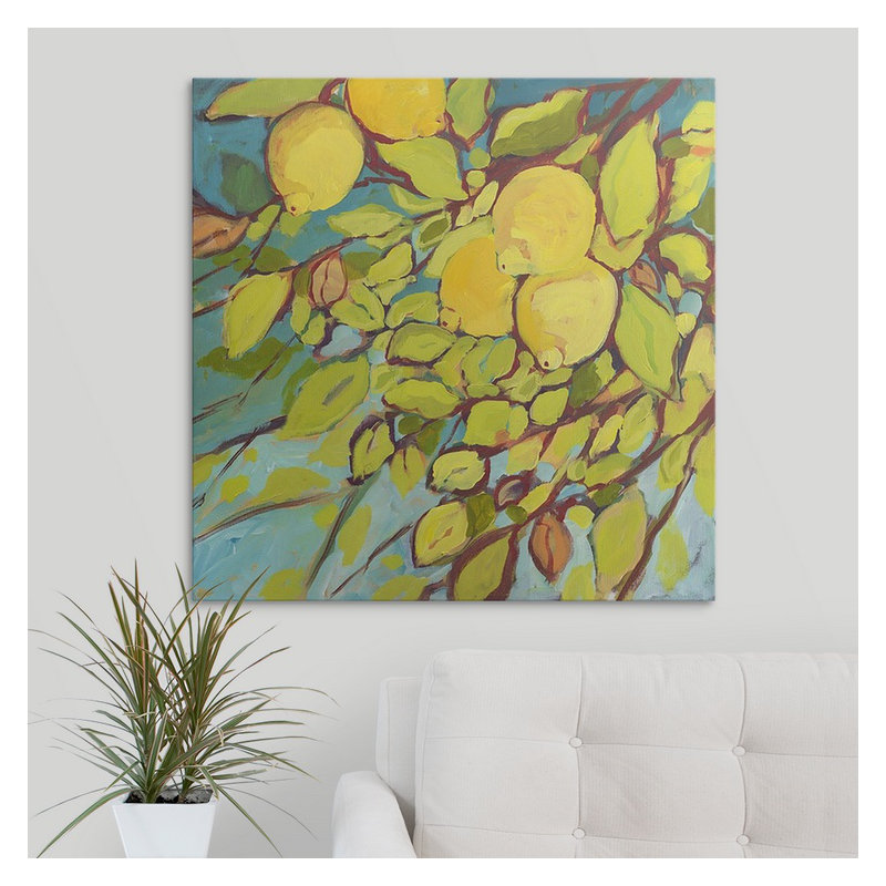 «Nolani The Lemons Above», reproduction, H 35 po x l 35 po x P 1,5 po, Toile