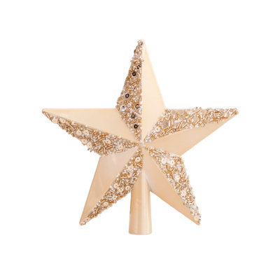 Paillettes de sapin de Noël en forme de sapin étoile à cinq branches StarTree haut ornement finition arbre de Noël pour décoration de fête
