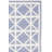 Rodgers Hand Woven Flat Weave Wool/Cotton Geometric Rug in Ivory/Purple-633190030