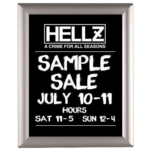 Silver Aluminum Rectangular Wall Mount Poster Frame Set