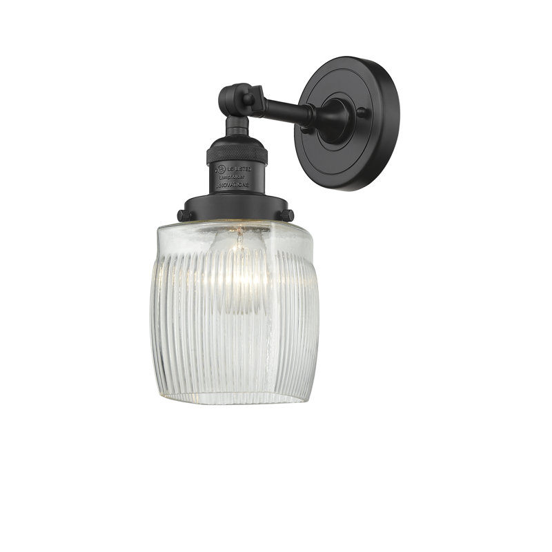 Mireya Dimmable Bath Sconce, 6 Watt Vinage LED Bulb, Matte Black