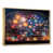 Toile avec cadre flottant or