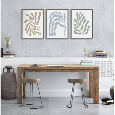 «Matisse Inspired Abstract Botanicals» par The Creative Bunch Studio, ensemble d'art mural sur toile encadrée