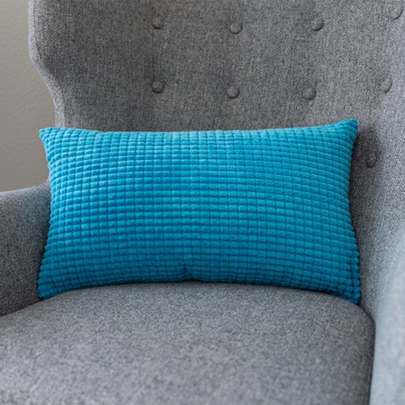 Ensemble de 2 housses de coussin décoratif seulement - coussin décoratif lombaire 12 po x 20 po Choisir, Bleu