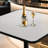 Bistro Pub Table Square Adjustable Height Cocktail Bar Table with Metal Base and Wooden Table Top-359556651-355443104
