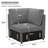 Armless Corner Single Seat Module For Modular Sectional Sofa-1954538094