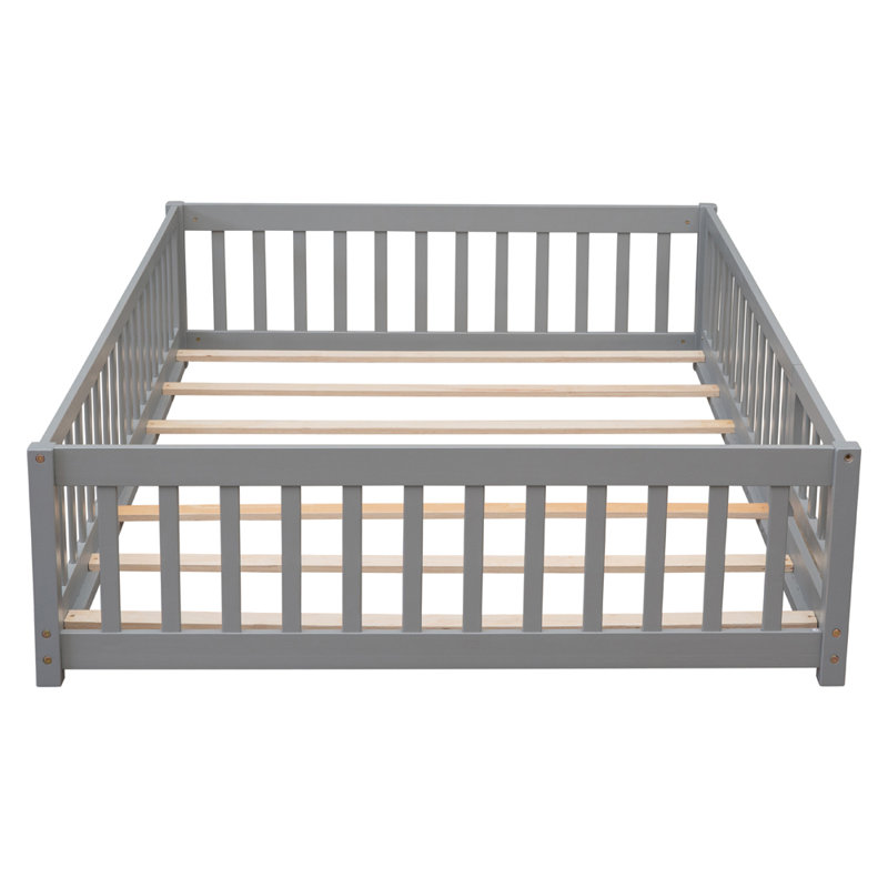 Lits pour enfants Frostia, gris, Double ( l 79,5 po x P 57 po x H 17,5 po)