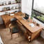 Bureau rectangulaire en L en bois massif-1115975761-1115975762