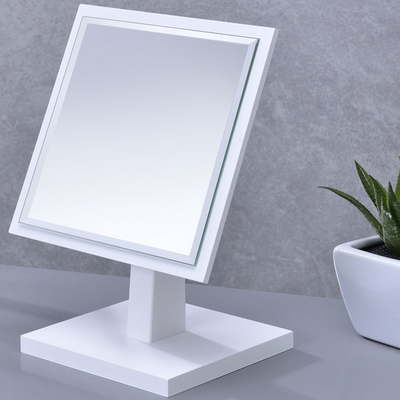 Balbuena Square Mirror, White