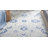 Saguenay Micro-Loop Hand Tufted Wool/Cotton Floral Rug in Blue-1700321935