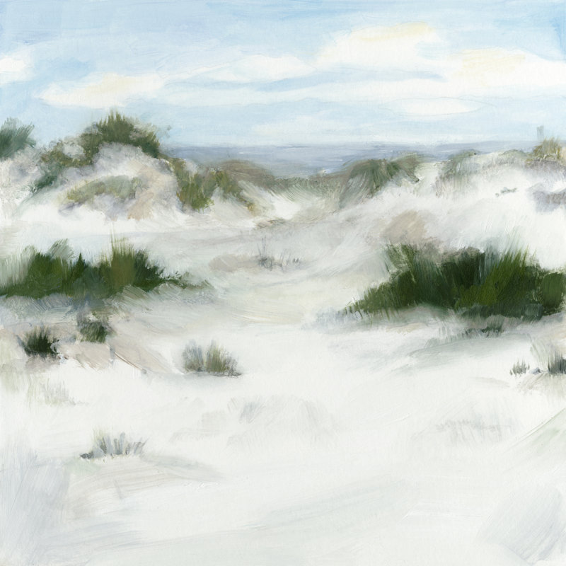 White Sands II by Megan Meagher - Wrapped Canvas Painting, 30cm H x 30cm W