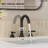 Widespread Bathroom Faucet 3 Hole, 2-Handle Bathroom Sink Faucet with Drain Assembly-111379144