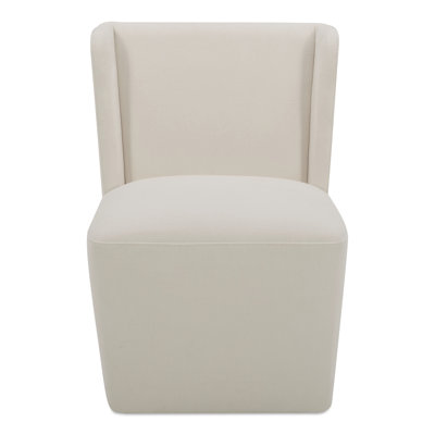 Corabeth Upholstered Rolling Dining Chair