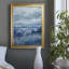 Indigo côtier - Peinture sur toile encadrée-1864691268-1864691269