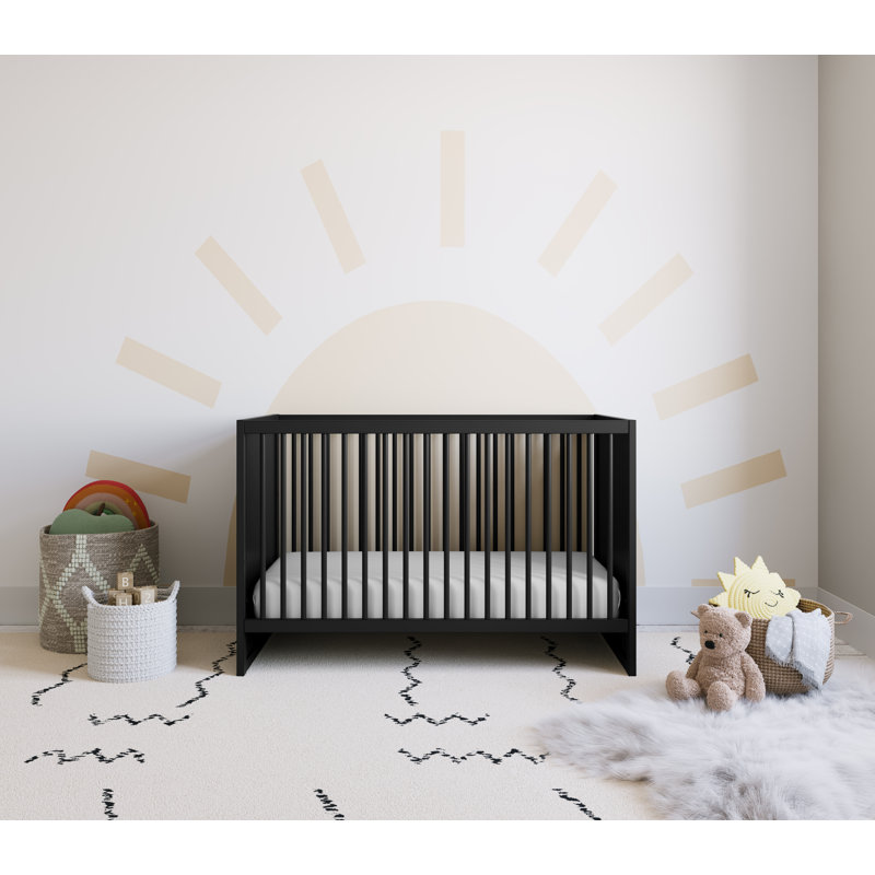 Calabasas 3-In-1 Convertible Crib, Black