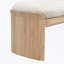 Banc avec pieds robustes et coussin moelleux