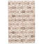 Tapis géométrique en cuir / jute fabriqué à la main Arunima