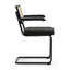 Boucle Low Rattan Back Arm Chair-93021591