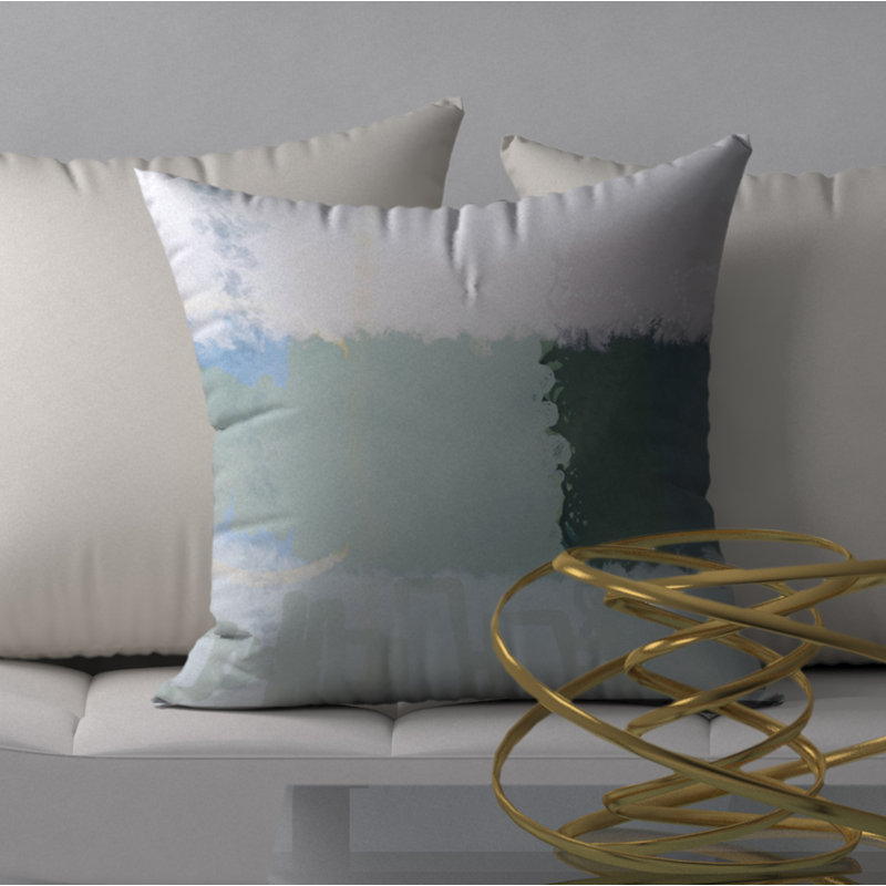 Housse de coussin carrée décorative sensible et insert, 18" x 18"