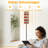  68.5" Standing Floor Lamp Hand drawn fire trucks seamless white Dimmable Metal Pole Lamp with Linen Lampshade LED Bulb Included