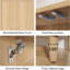 Buffet 59,74 "moderne en noyer avec rangement