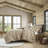 2 PC Chenille Oversized Comforter Set Tan