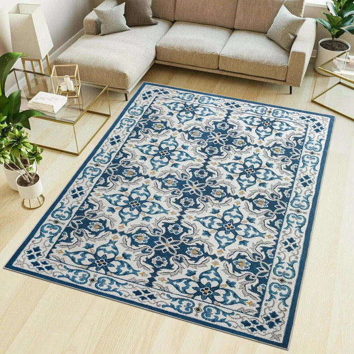 Demiah Abstract Machine Printed Area Rug, Rectangle 160 x 230 cm