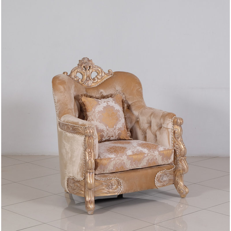 Fauteuil capitonné de 38 po Imperial Palace