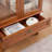 Lighted Glass Display Cabinet With Adjustable Shelves, Two Doors And One Drawer For Home Decor And Storage, Ideal For Showcasing Treasures-1986027849