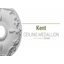 18 po de diamètre extérieur x 3 1/2 po de diamètre intérieur x 1 1/4 po de médaillon de plafond Kent (convient aux auvents jusqu'à 5 po)-28576161