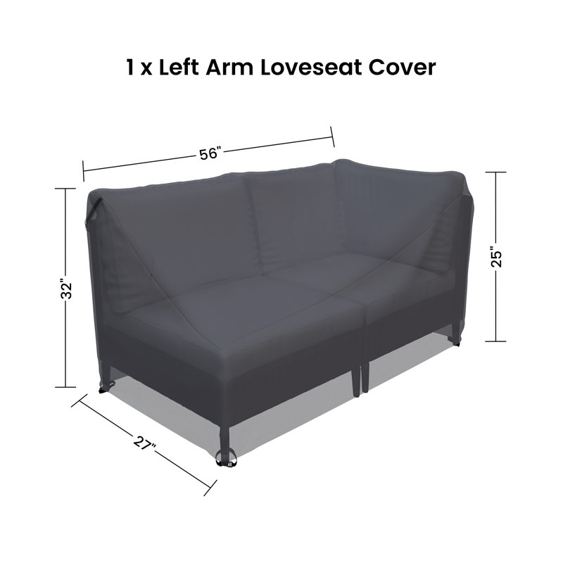 Mcbain 29'' Wide Loveseat Cover