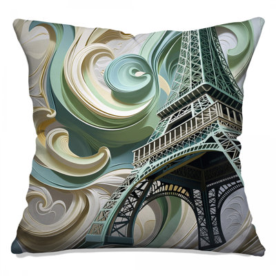 Coussin Tour Eiffel, coussins double face Architecture