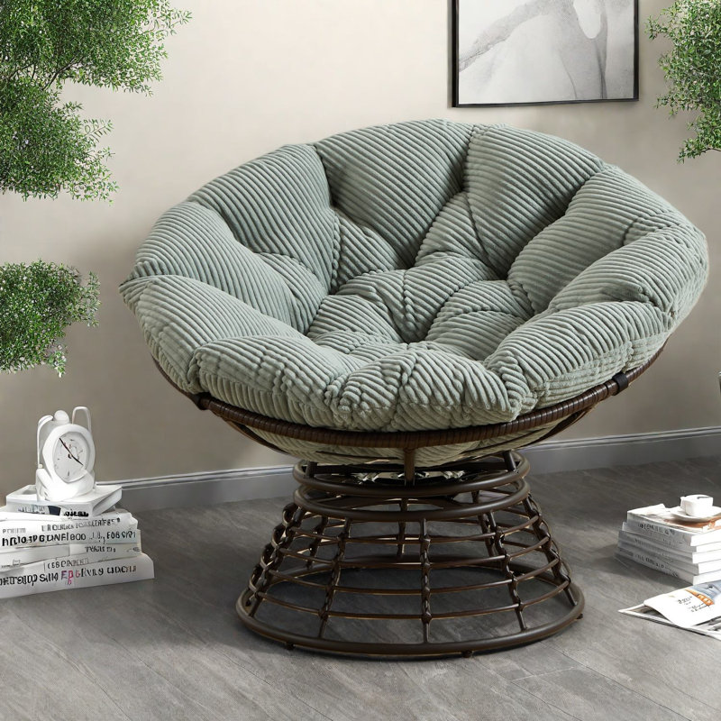 Chaises d'appoint ergonomiques avec pivot à 360 °, structure en acier, style moderne pour la maison et l'extérieur