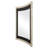 Katz Smooth Silver 50 In. W X 41.5 In. H Glam Rectangle Wood Framed Mirror