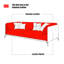 Canapé modulaire kaki en cuir véritable-109304990-109304992-109304994