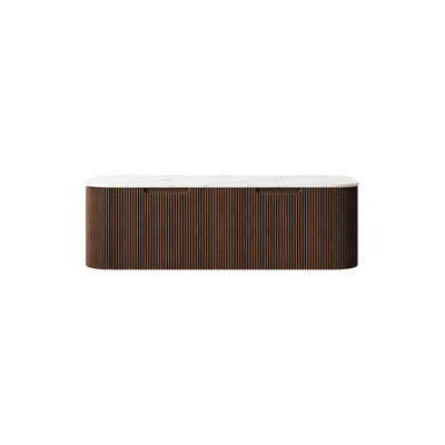 Armoire murale 48 po, avec comptoir et 2 tiroirs, sans lavabo, sans robinet, grain de bois noyer foncé