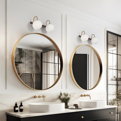 Éclairage pour meuble-lavabo à 2 lumières à intensité variable Breeana