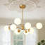 Buchholtz 90cm Modern Opal Glass Bubble Sputnik Chandelier-1466513368