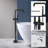 Topcraft Single Handle Floor Mounted Freestanding Tub Faucet with Handheld Shower, Matte Black-51724474