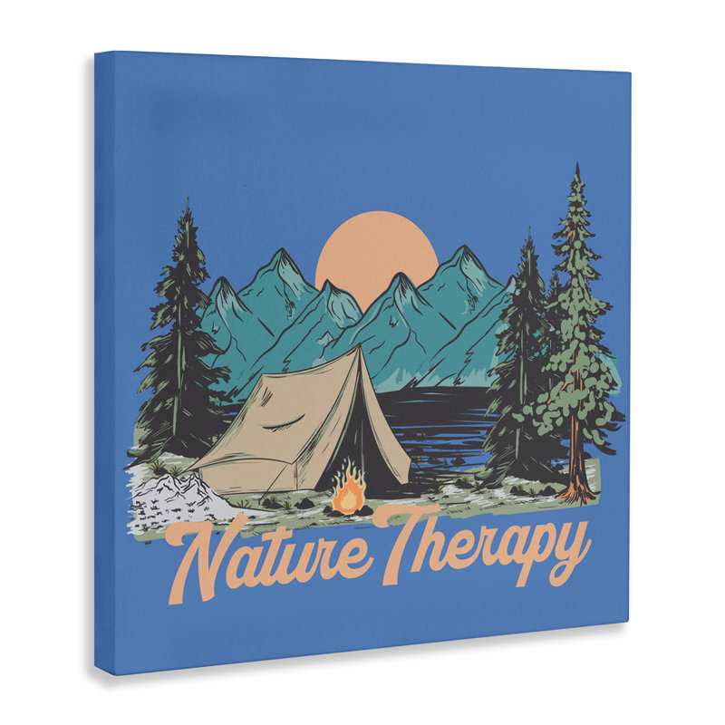 Vintage Nature Therapy Camp Canvas, design by Jedco Brands, Inc., 30" H x 30" W