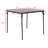 Tanda Square Plastic Outdoor Folding Chat Table