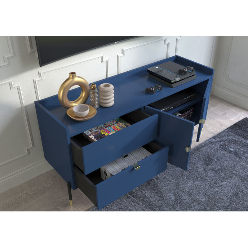 Muse TV Stand for TVs up to 55", Navy Blue