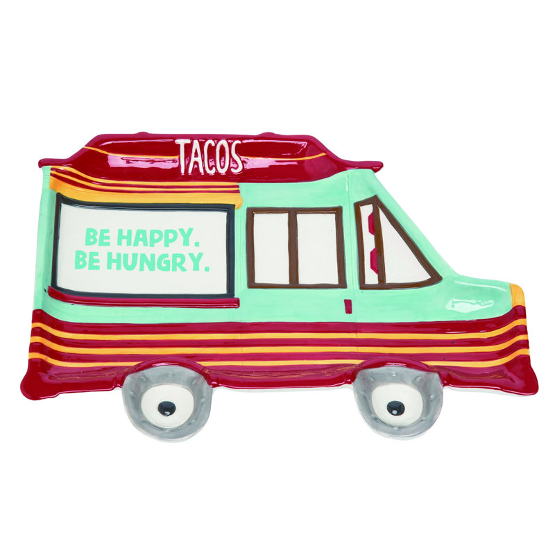 Céramique Trinx 12,75 po Plaque de camion Spring Taco