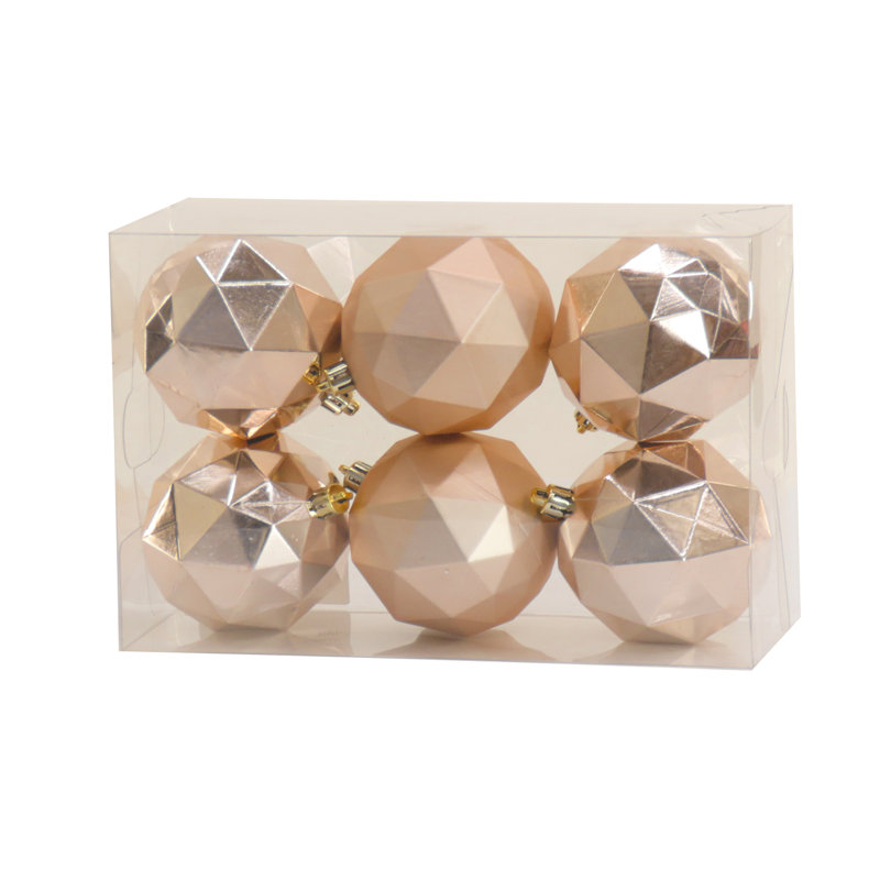 Ornements incassables The Holiday Aisle® 6 pièces, Rose